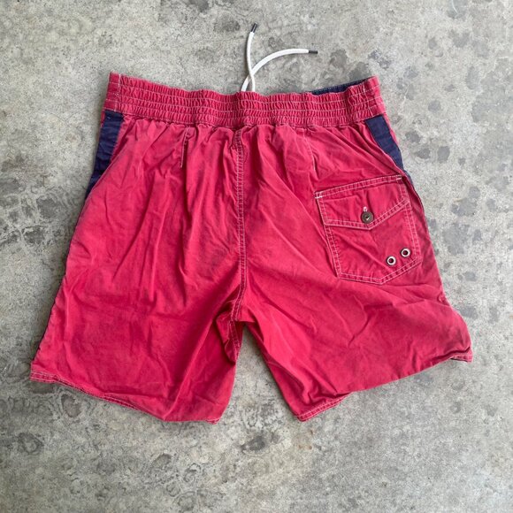 Vintage Y2K Polo Ralph Lauren Red Logo Golf Swim Trunks Beach Coastal Medium - Picture 2 of 5